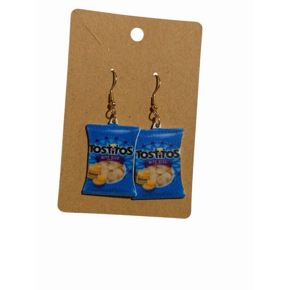 New Novelty Fashion Earrings chips snack cheese nachos‎ food